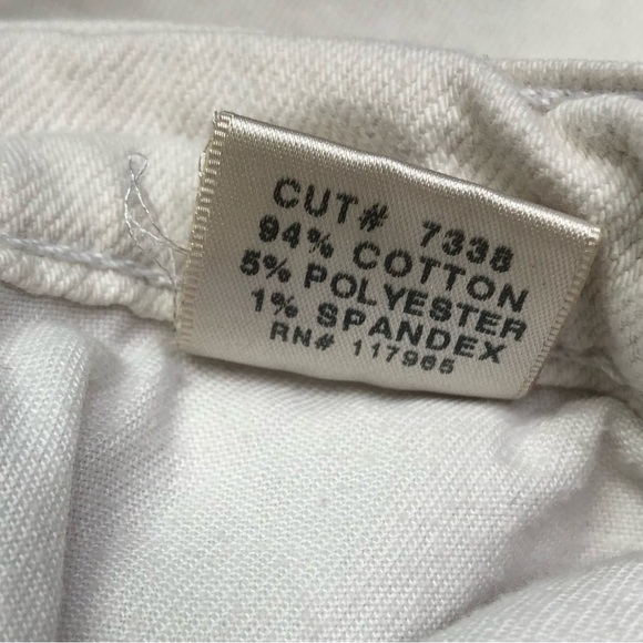 J Brand Gigi jeans white straight leg cropped stretch mid rise 28 - Picture 7 of 8